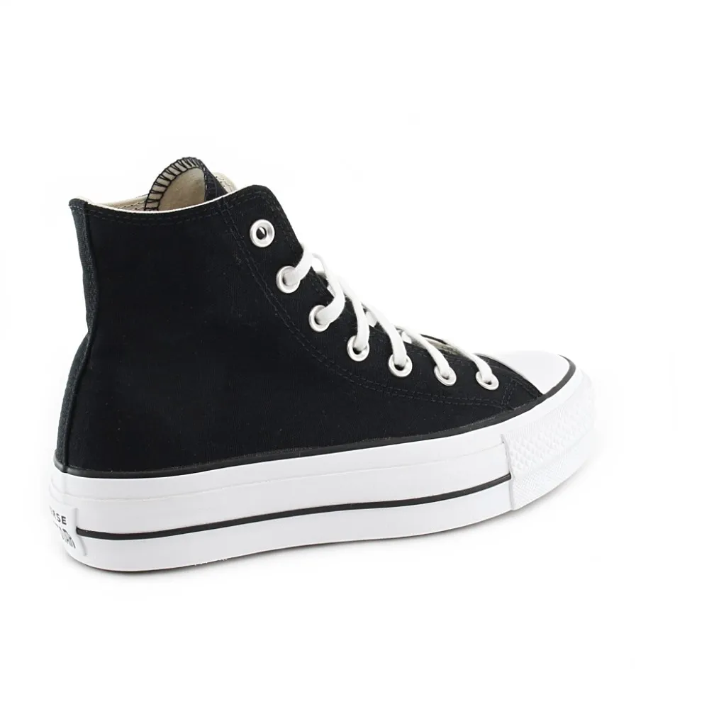 Black L Platform Converse Boot