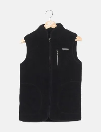 Black sheepskin vest Jack and Jones