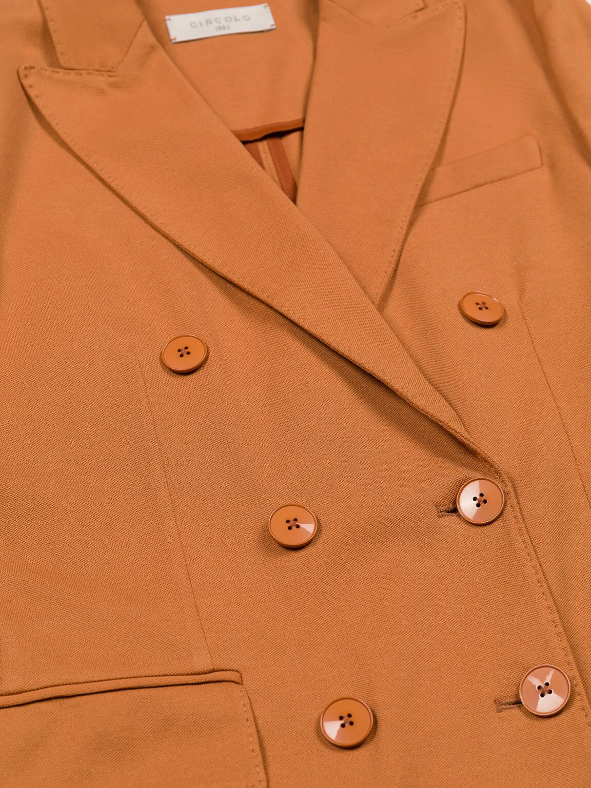 Terracotta Double Breasted Blazer
