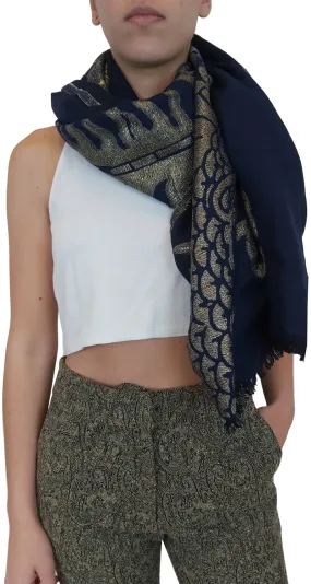 Blue Metallic ZARA Scarf