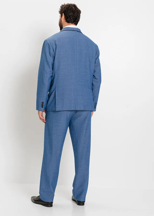Blue Tweed Suit: Jacket, Pants, and Vest