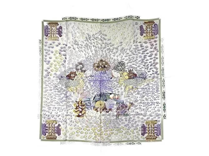 Purple Oceanic Encounter Hermes Scarf