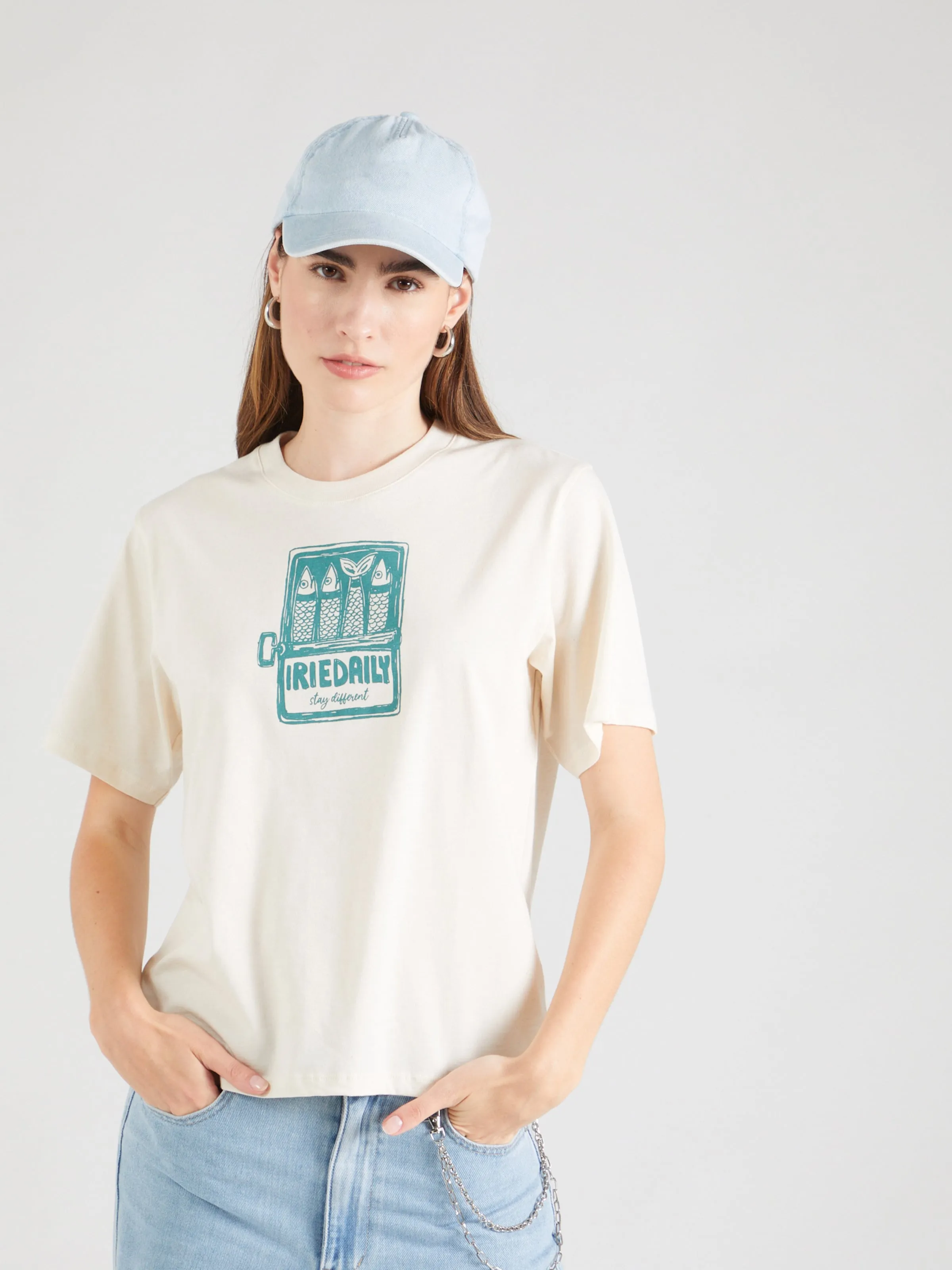'Piscis' Iriedaily White T-Shirt