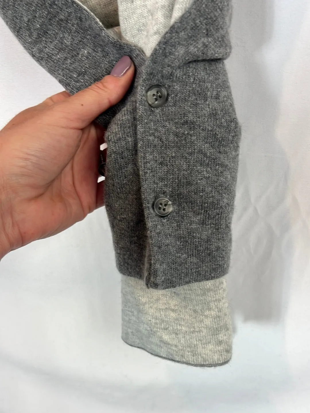 CASHMEREITALY grey cashmere scarf