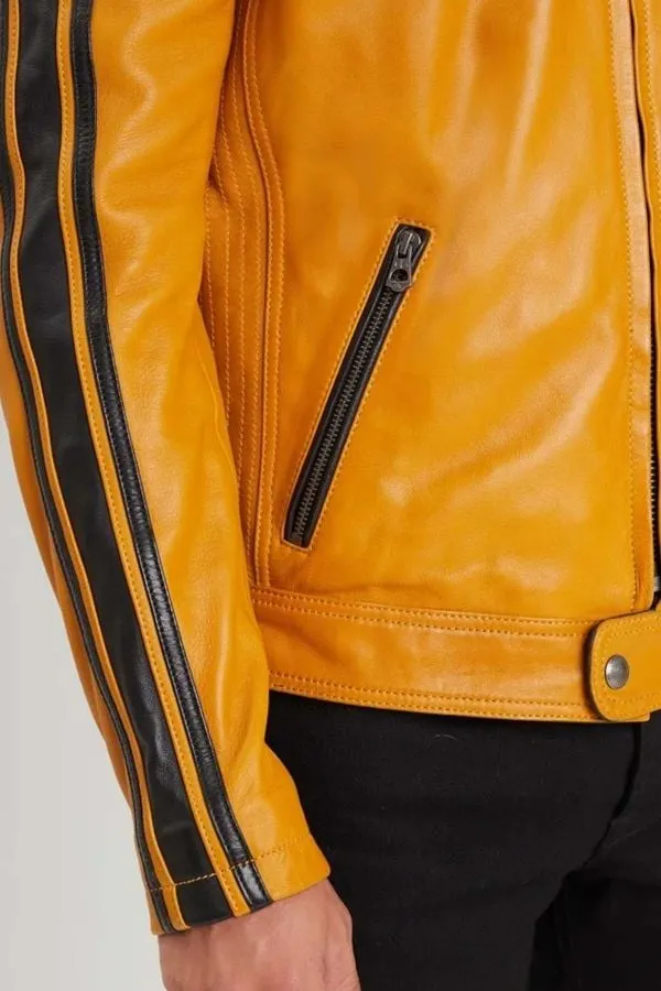 Men's Daytona Lancia Sheep Atlas Veg Yellow/Black Jacket