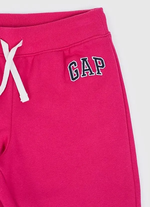 GAP V-Frch SLD Logo Jogger in Bright Claret for Girls