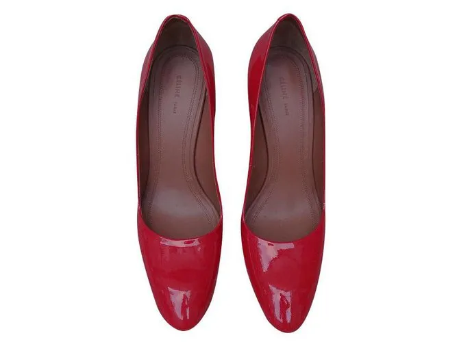 Red Orange Céline Heels