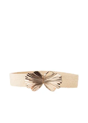 Elastic Belt in Raw-Gold