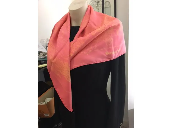 Pink Silk Hermès Scarf
