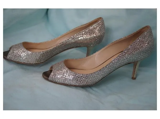 Jimmy Choo Silver High Heels