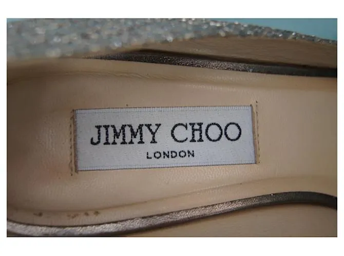 Jimmy Choo Silver High Heels
