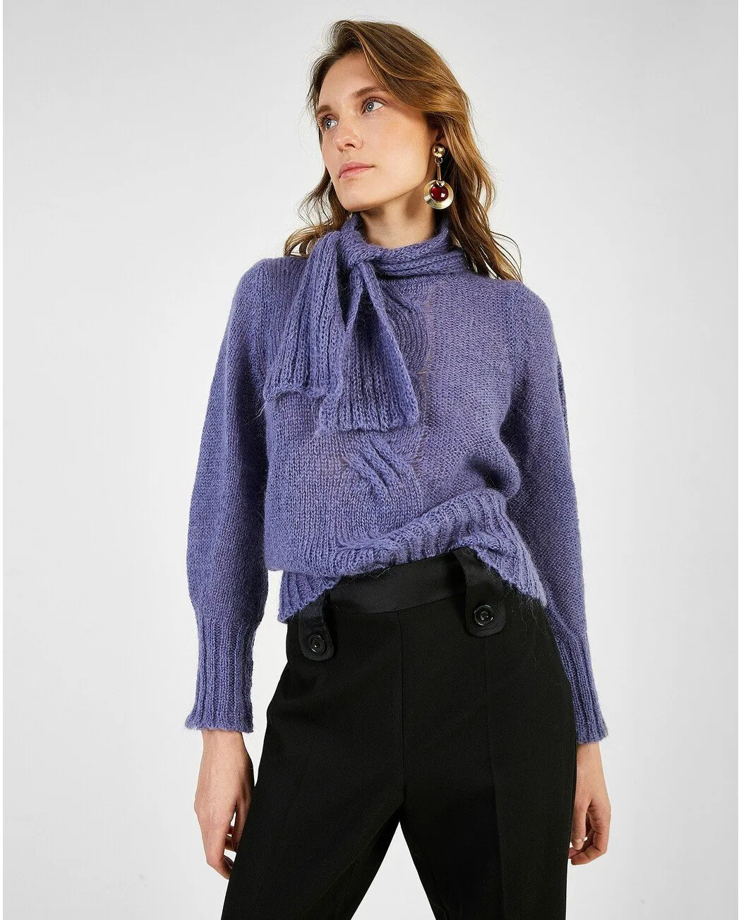 Naked Neck Jersey Top