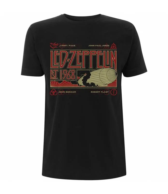 Official Led Zeppelin Zeppelin & Smoke T-Shirt by RockOff LZTS14MB