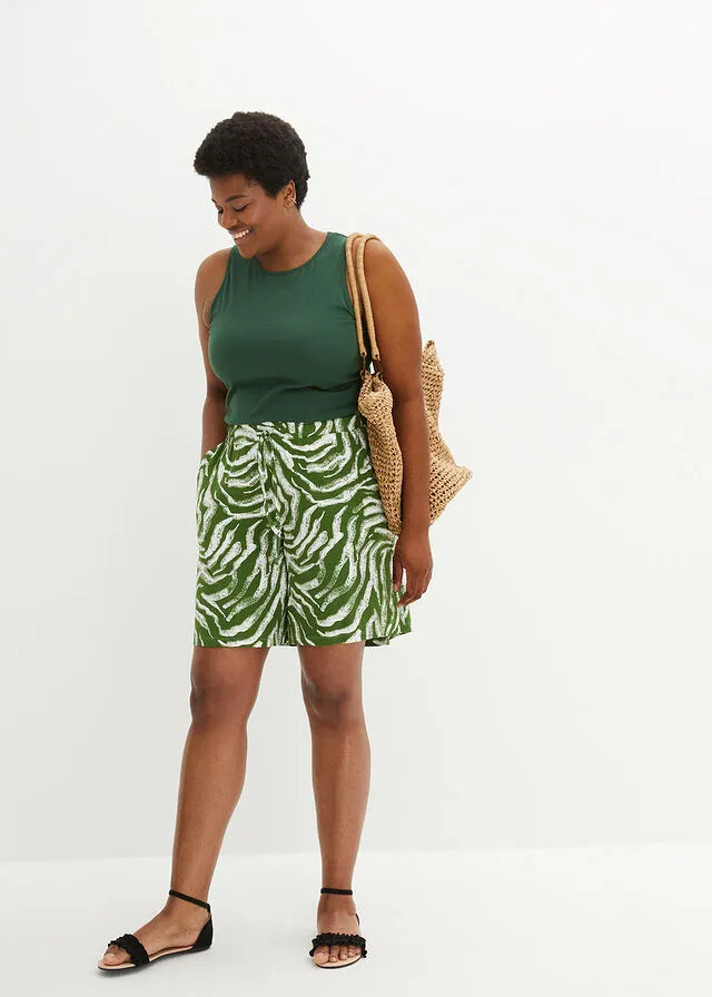 Cheetah Print Knit Shorts Black/Cafe Au Lait