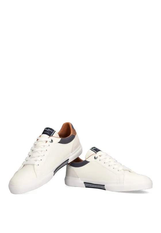 Pepe Jeans White Sporty Helmet Flat Sole