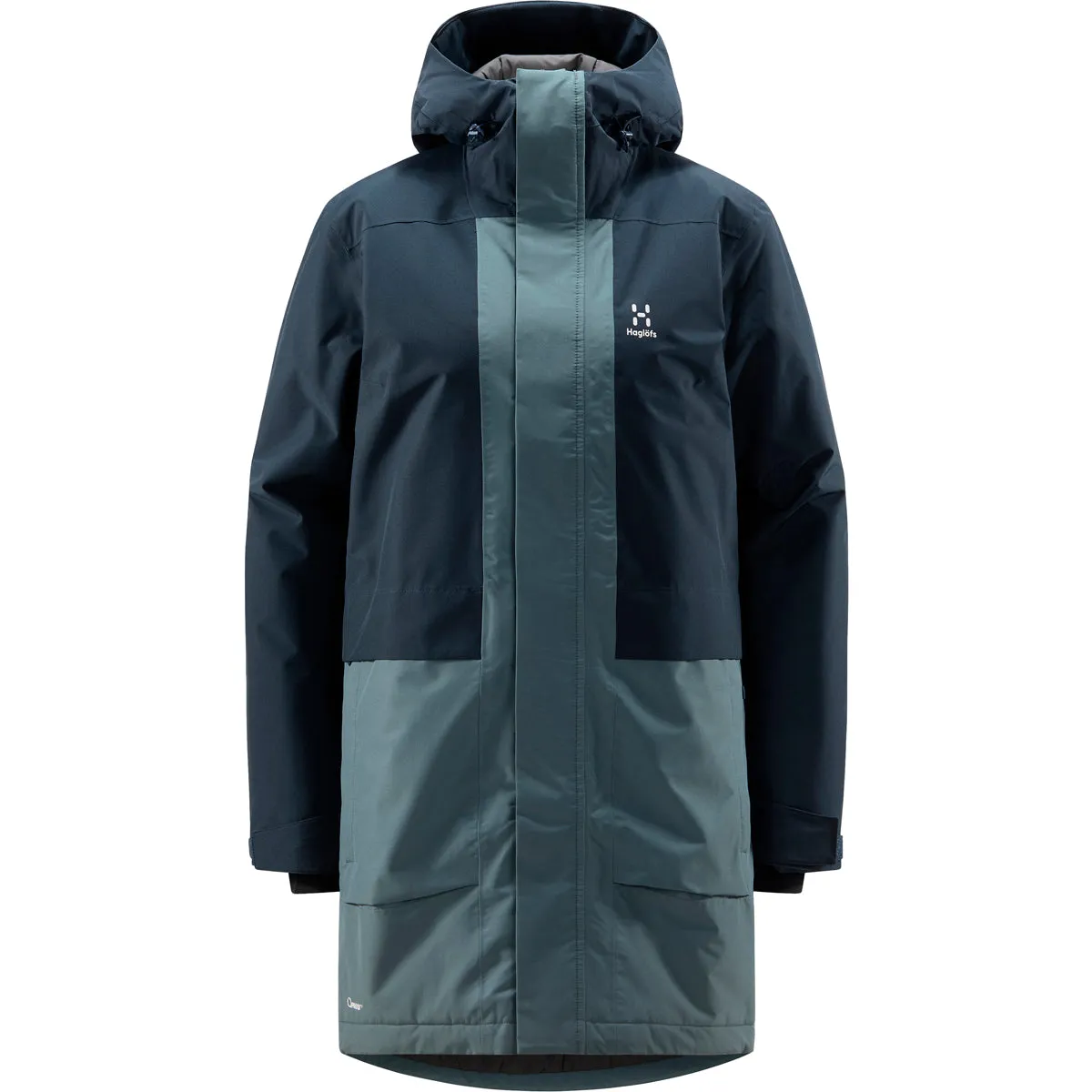 Salix Proof Mimic Parka Women Jacket in Blue by Haglöfs