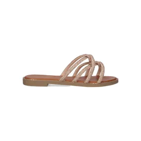 Rose Gold Flat Sandal 23V P3375-74