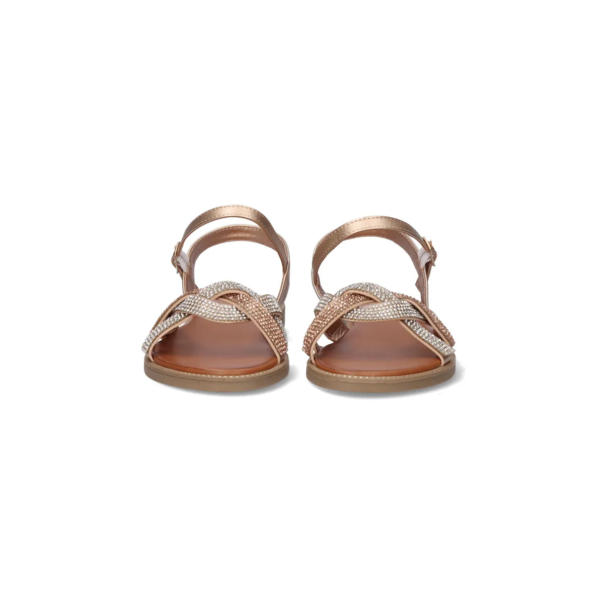 Rose Gold Flat Sandal P3374-417