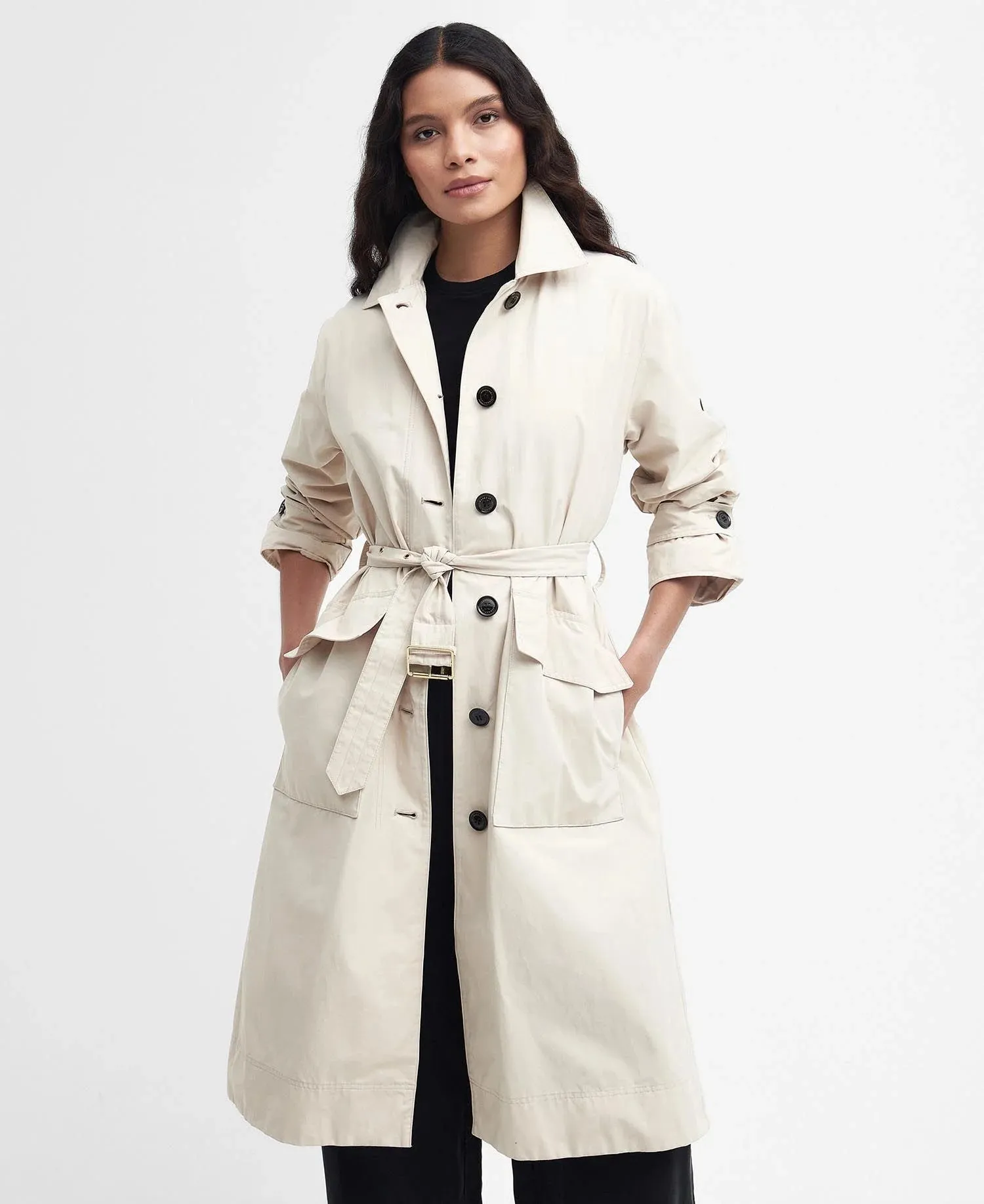 TRENCH ALDRIN WHITE WATERPROOF COAT
