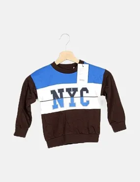 Tricolor Message Sweatshirt
