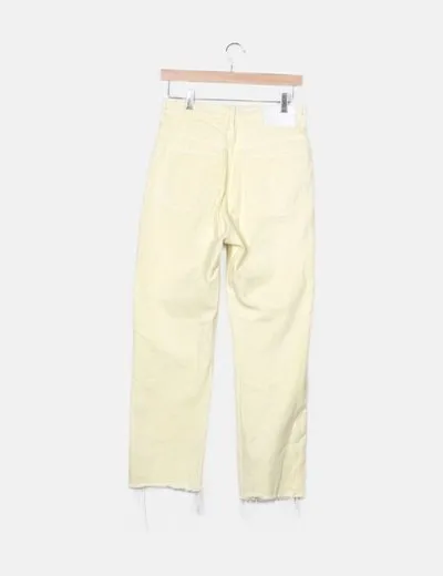 Yellow Zara Denim Pants